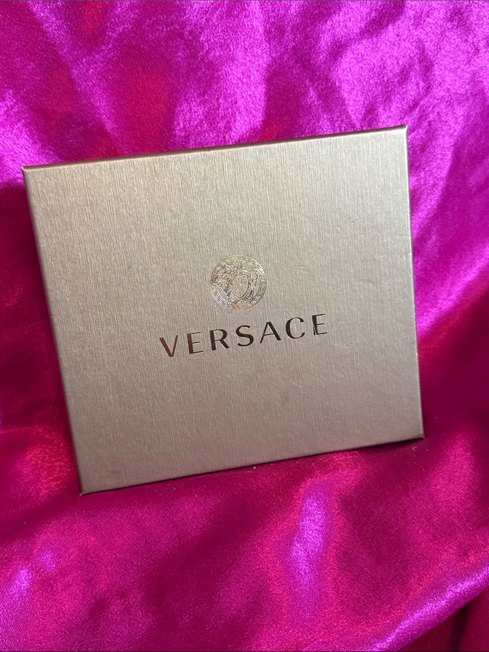 Versace Gold Presentation perfume Box with Embossed Medusa